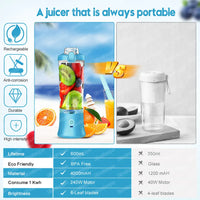 Elecicopo Electric Juicer Blender 30s Quick Juicing IP67 Waterproof BPA-free Bottle For Home fruits smoothie shakes vegetables